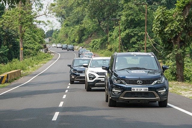 Tata-Motors-Multiple-Car at road